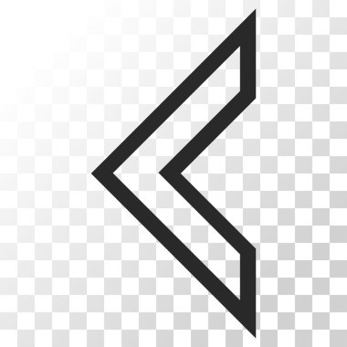 Ok ucu sol vektör simgesi