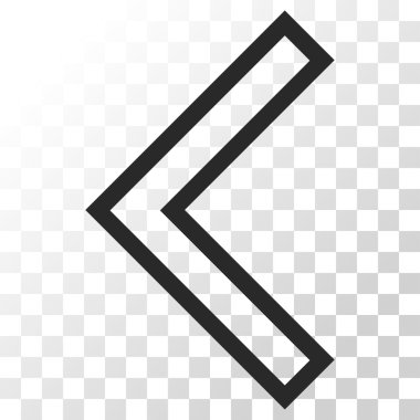 Ok ucu sol vektör simgesi