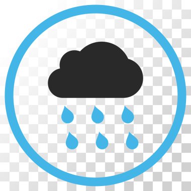 yağmur bulutu vektör simgesi