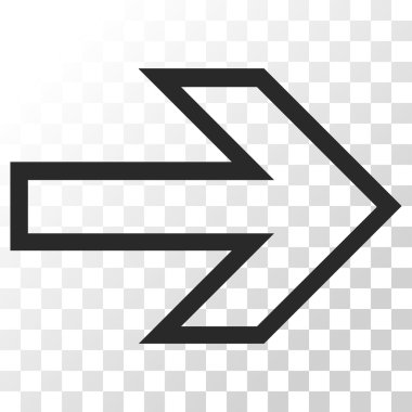 ok sağ vektör simgesi