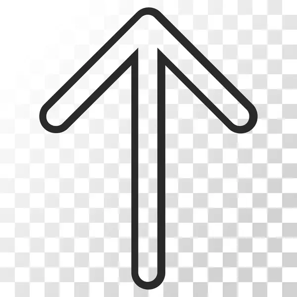 Pfeil nach oben Vektor-Symbol — Stockvektor