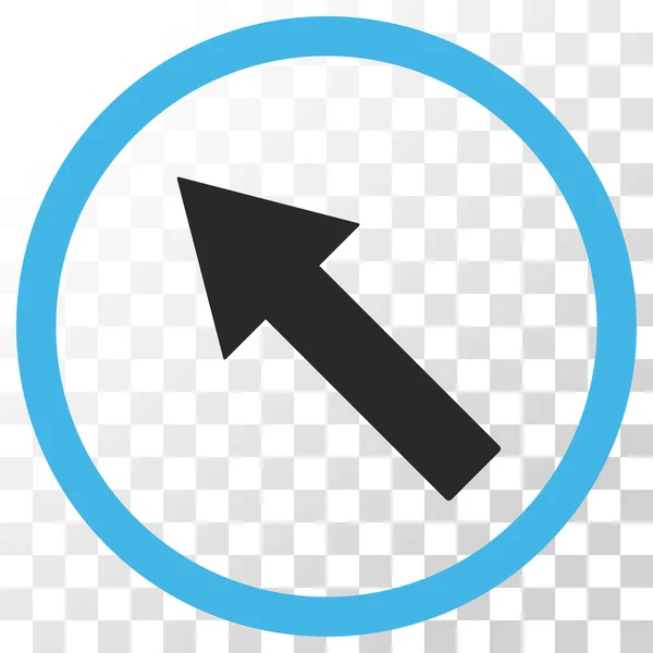 Icono de vector de flecha redondeada hacia arriba-izquierda — Vector de stock