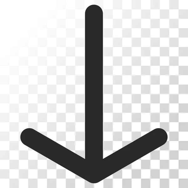 Freccia giù icona vettoriale — Vettoriale Stock