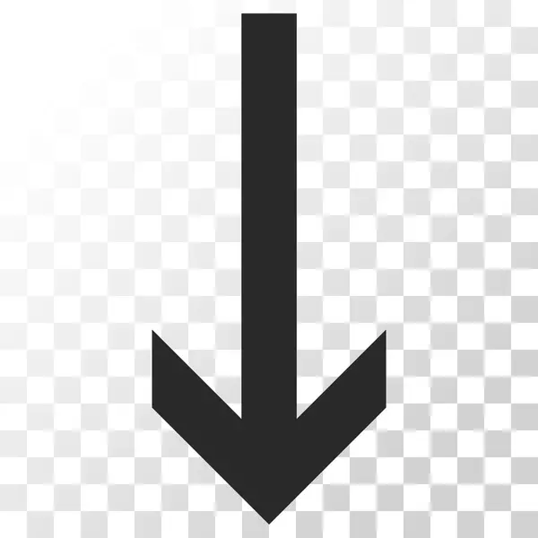 Pfeil nach unten Vektor-Symbol — Stockvektor