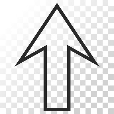 Yukarı Oklu Vektör Simgesi