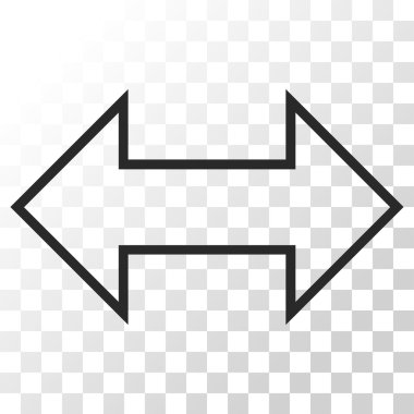 Exchange yatay vektör simgesi