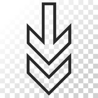 Vektör simgesi aşağı yön