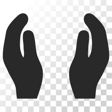 Bakım el vektör simgesi