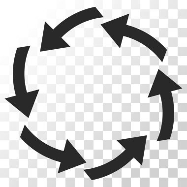 Dolaşım vektör simgesi