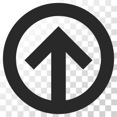 Yön yukarı vektör simgesi