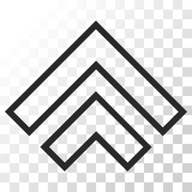 Yön yukarı vektör simgesi