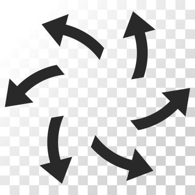 Santrifüj okları vektör simgesi