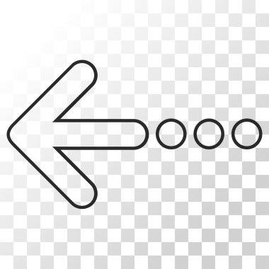 Sol vektör simge göndermek