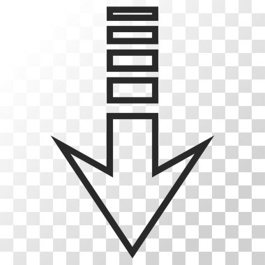 Aşağıya vektör simgesi gönder