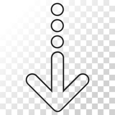 Aşağıya vektör simgesi gönder