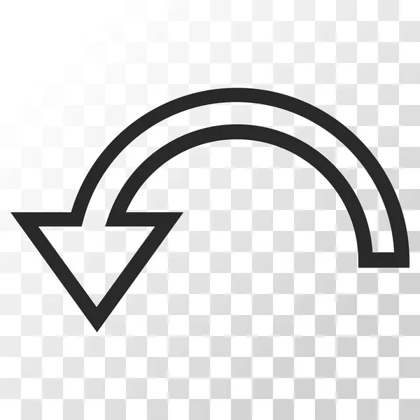 Rotation de l'icône vectorielle gauche — Image vectorielle