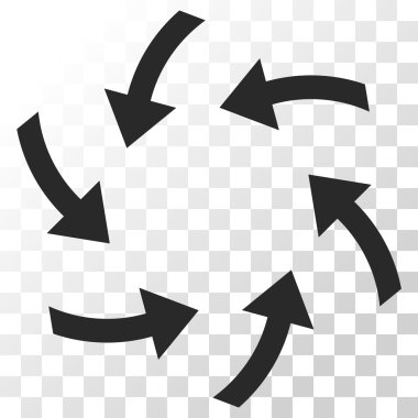 Oklar vektör simge girdap