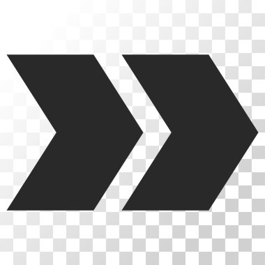 Üst karakter doğru vektör simgesi