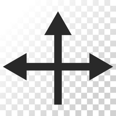 Kavşak yön vektör simgesi