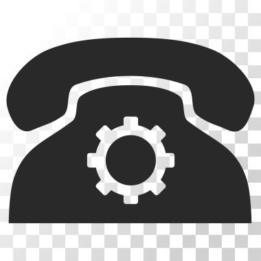 Telefon ayarları vektör simgesi