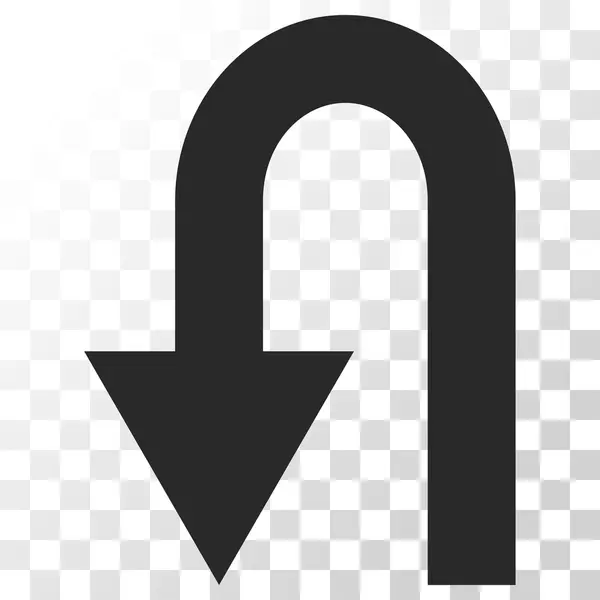 Vända tillbaka vektor symbol — Stock vektor