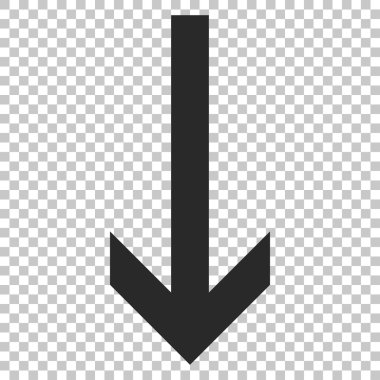 ok aşağı vektör simgesi