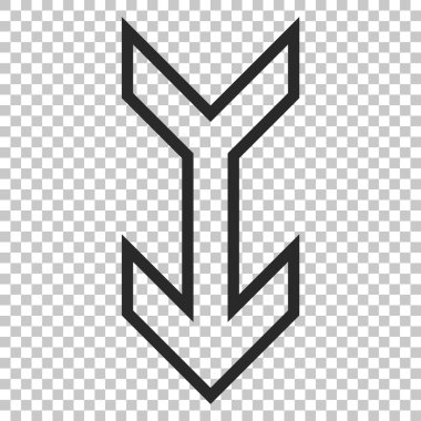 ok aşağı vektör simgesi