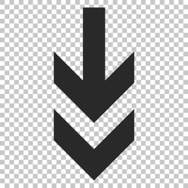 ok aşağı vektör simgesi