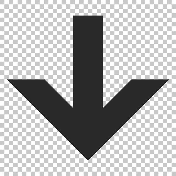 Freccia giù icona vettoriale — Vettoriale Stock