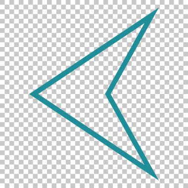 Ok ucu sol vektör simgesi