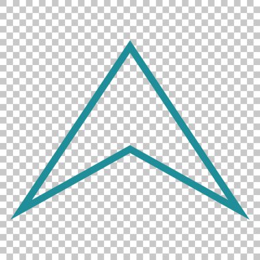 Vektör simge yukarı ok ucu