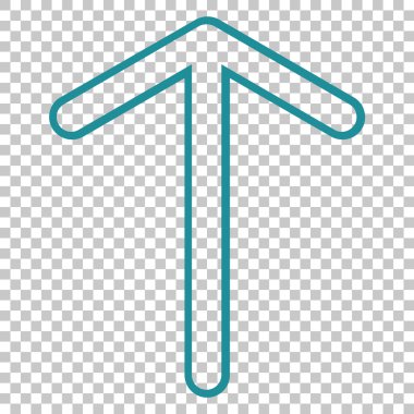 Yukarı Oklu Vektör Simgesi