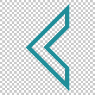 Ok ucu sol vektör simgesi