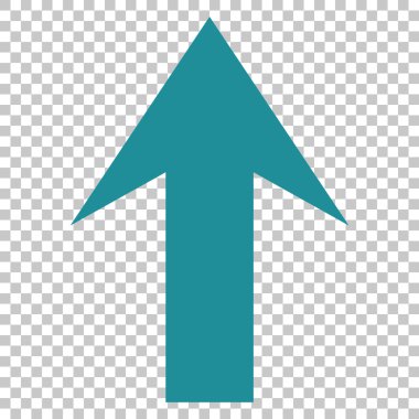 Yukarı Oklu Vektör Simgesi