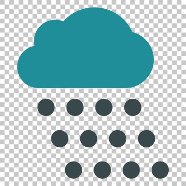 yağmur bulutu vektör simgesi