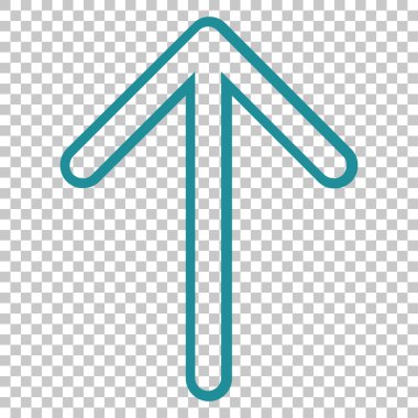 Yukarı Oklu Vektör Simgesi