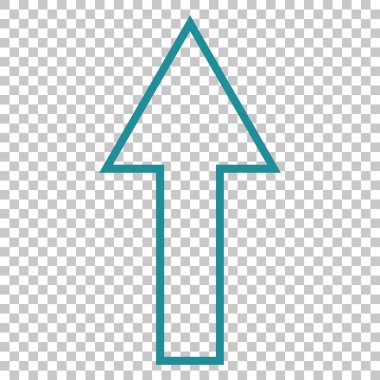 Yukarı Oklu Vektör Simgesi