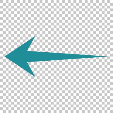 Ok sol vektör simgesi