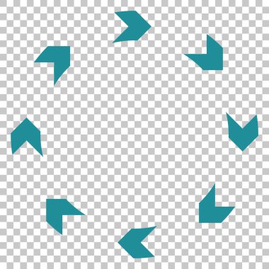 Dolaşım vektör simgesi