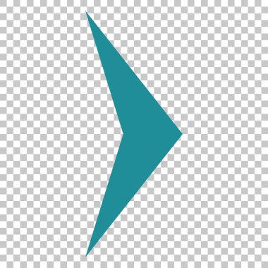 Ok ucu doğru vektör simgesi