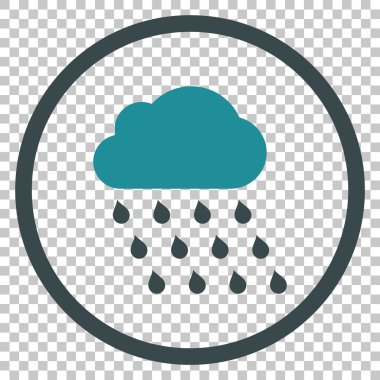 yağmur bulutu vektör simgesi