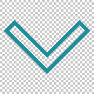 Vektör simgesi aşağı ok ucu