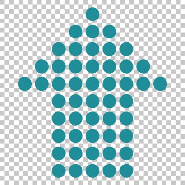 Vektör simge yukarı noktalı ok