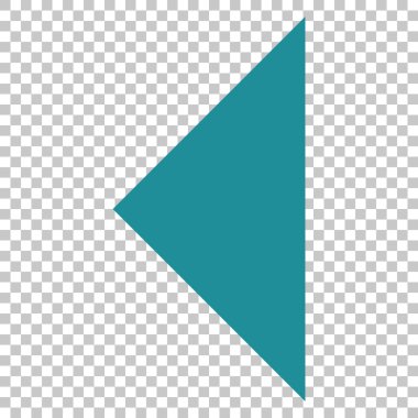 Ok ucu sol vektör simgesi