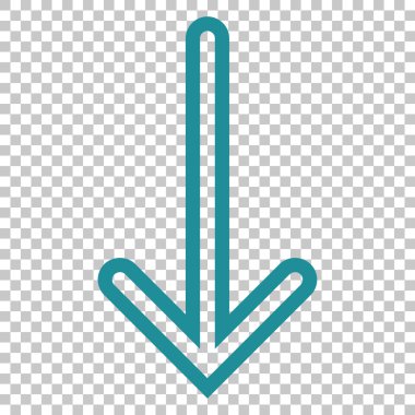 ok aşağı vektör simgesi