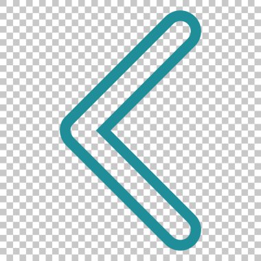 Ok ucu sol vektör simgesi