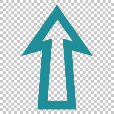 Yukarı Oklu Vektör Simgesi