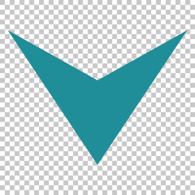 Vektör simgesi aşağı ok ucu