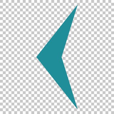 Ok ucu sol vektör simgesi