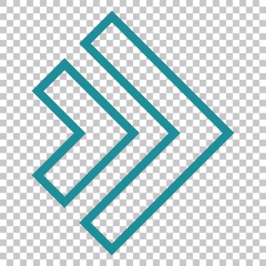 Yöne doğru vektör simgesi